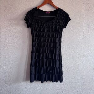 Black Ruffled Dress